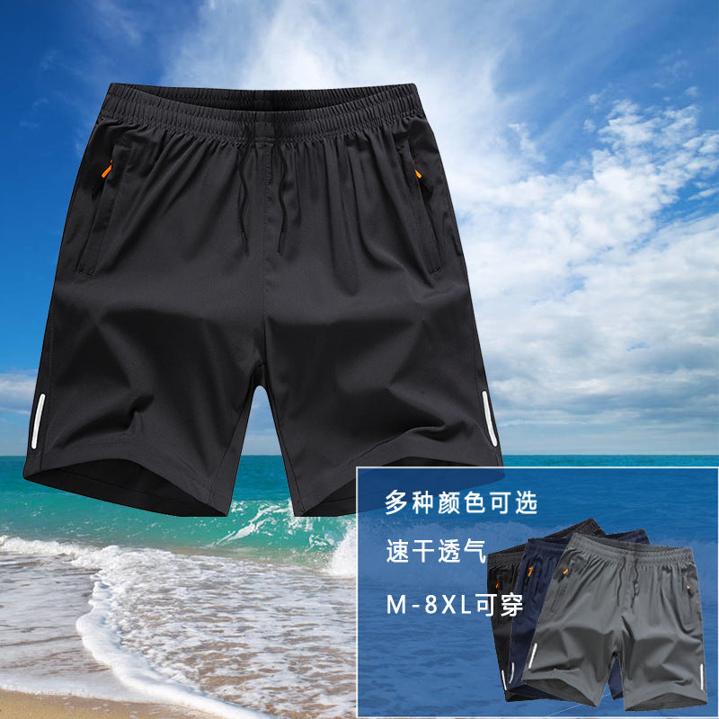 Men's Outerwear Shorts Summer Loose Casual Ice Silk Quick-drying Beach Pants