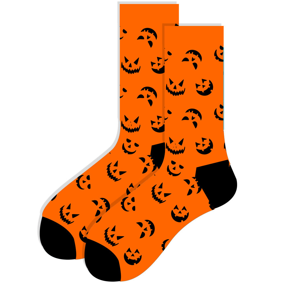 Creative Socks Halloween Pumpkin Socks for Men and Women