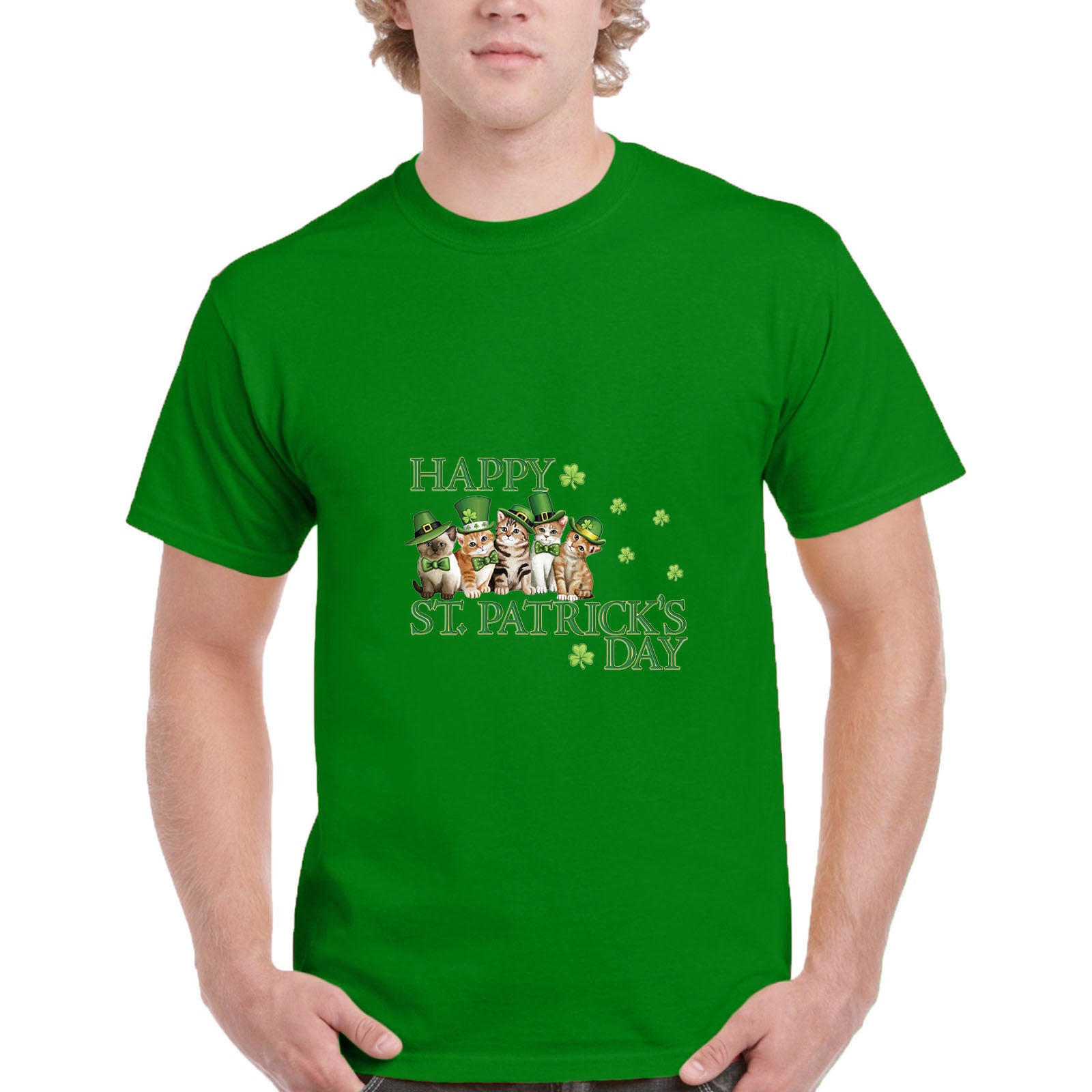 Happy St Patrick's Day Green Shamrock T-Shirt