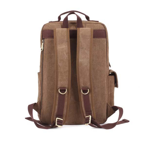 Men Canvas Shoulders Travel School Bags Outdoor Large Capacity Backpacks