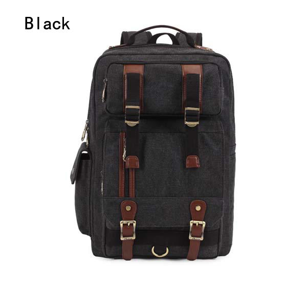 Men Canvas Shoulders Travel School Bags Outdoor Large Capacity Backpacks