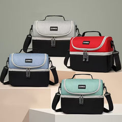 Foldable Insulated Refrigerated Lunch Bag Going Out Double Insulated Messenger Picnic Bag