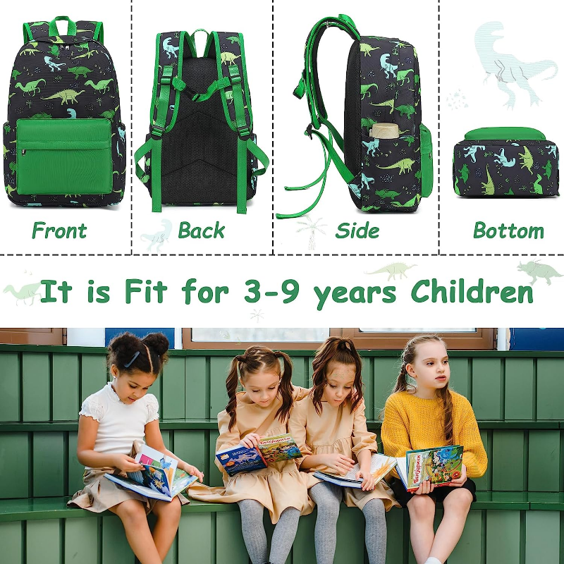 Preschool Backpack Kids Kindergarten School Cartoon Traffic Book Bags for Elementary Primary Schooler