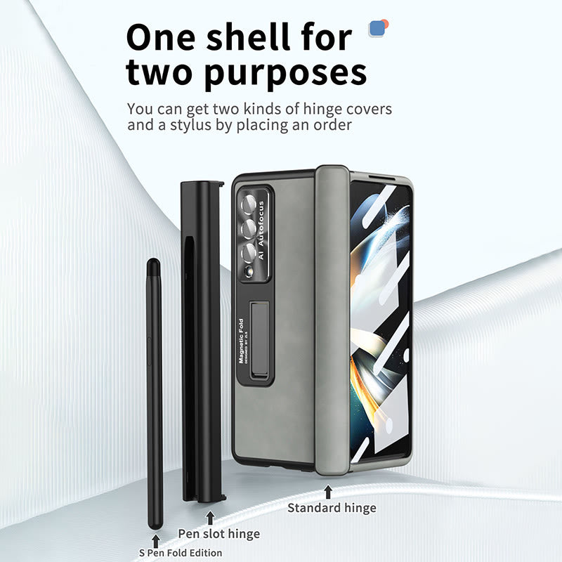 Samsung Z Fold Two Hinge Protective Multiple Metal Kickstand Case Phone Case