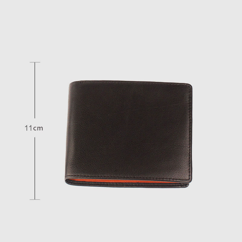 Men RFID Genuine Leather Multiple Card Slot Purse Wallet