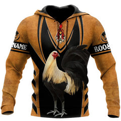 Men's Hooded Sweater 3D Printing Cock Casual Sweatshirt