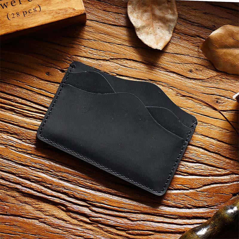 Slim Credit Card Wallet Men's Card Holder Retro Simple Portable Shopping Wallet