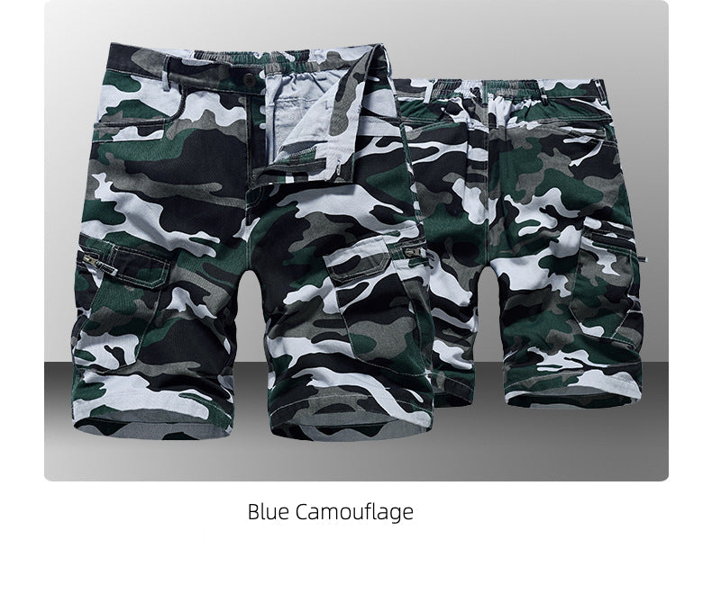 Summer Men's Shorts Camouflage Loose Plus Size Casual Men's Five-point Pants