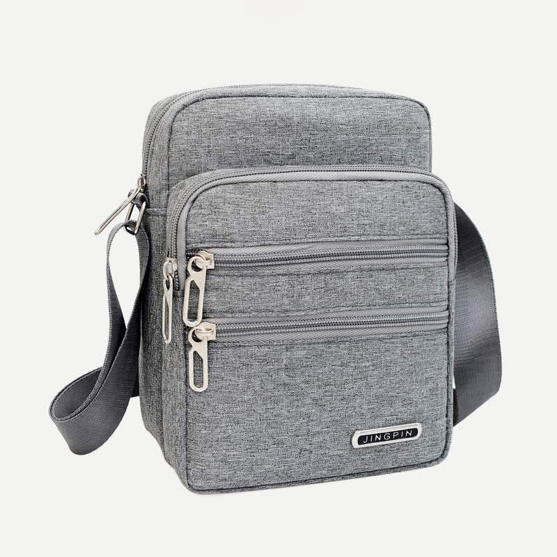 Men's Nylon Messenger Bag Outdoor Travel Business Shoulder Bag Passport Phone Wallet Bag Pouch