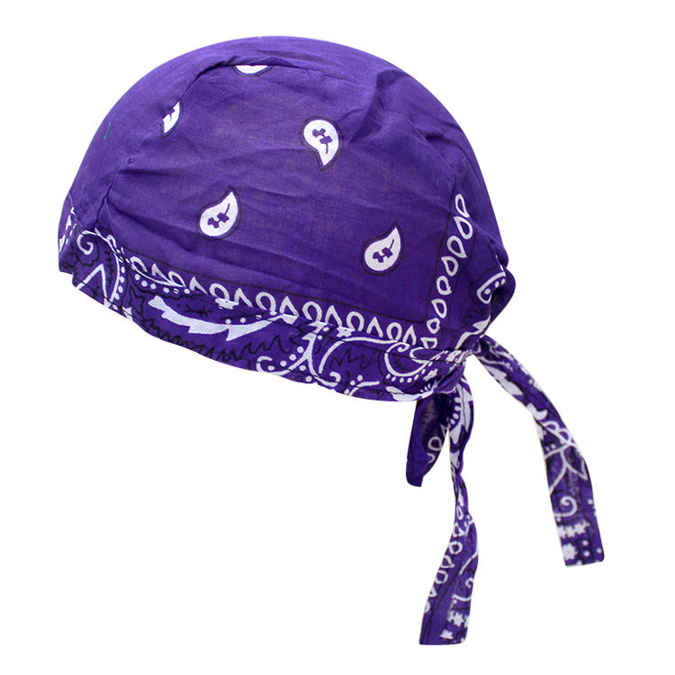 Outdoor Riding Pirate Hat Cotton Printed Multicolor Hip-hop Hip-hop Headscarf Hat