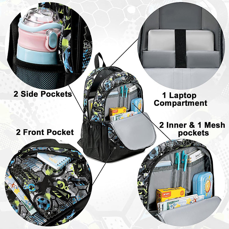 Primary School Boys Girls Kids School Bag Set Student Backpack with Lunch Box and Pencil Case