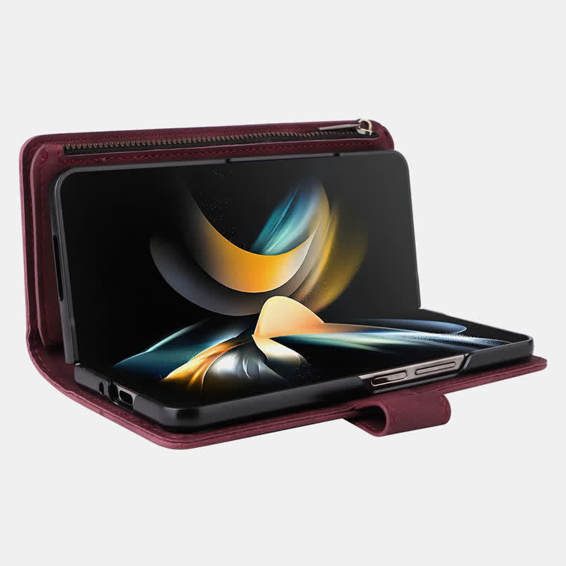 Flip Folio Shockproof Samsung Galaxy Z Fold 4 Wallet Case