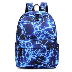 Men's Printed Backpack Starry Sky Lightning Travel Bag