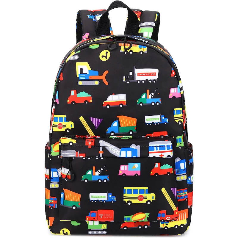 Preschool Backpack Kids Kindergarten School Cartoon Traffic Book Bags for Elementary Primary Schooler