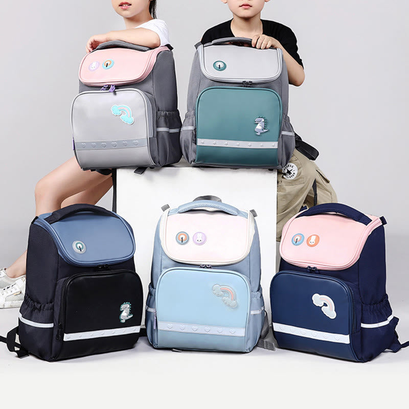 Cute Children's Backpack Cartoon Printing Breathable Lightweight School Bag