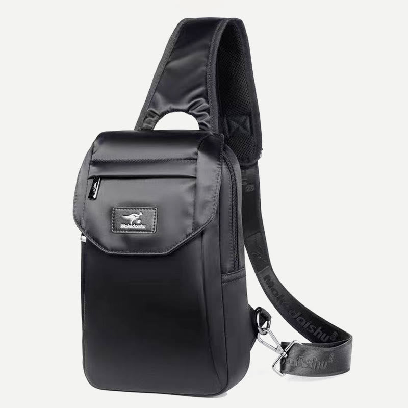 Outdoor Sports Messenger Bag Wide Shoulder Strap Men's Casual Backpack