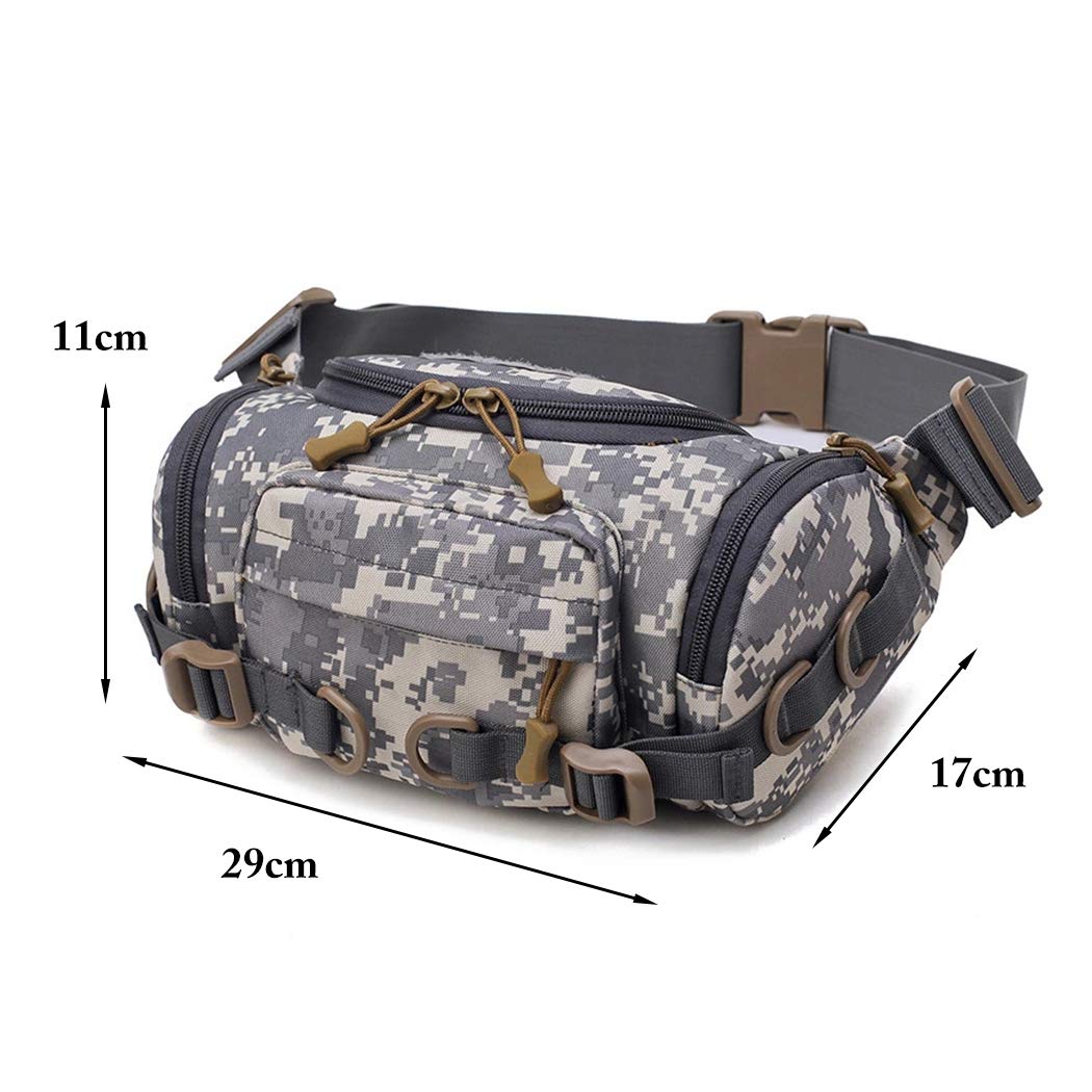 Men's Large Capacity Tactical Waist Bag Camouflage Military Waist Bag Shoulder Bag