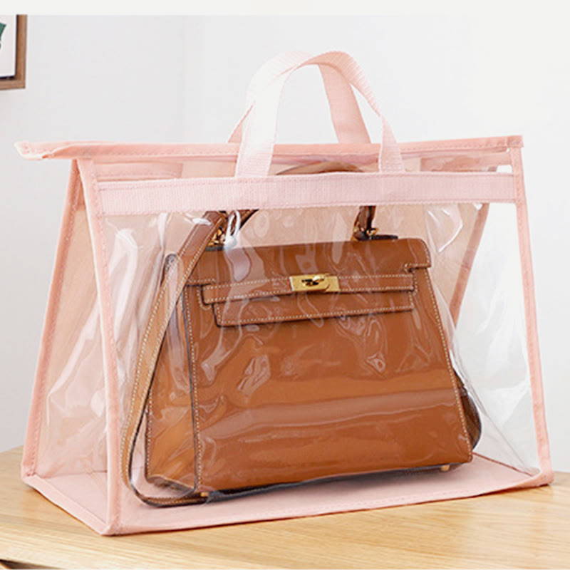 Household Dustproof Transparent Clothes Mobile Tote Bag PVC Moisture Proof Protective Bag Storage Bag