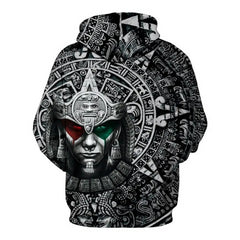 Men's 3D Sweater Aztec Warrior Mexican Hoodies