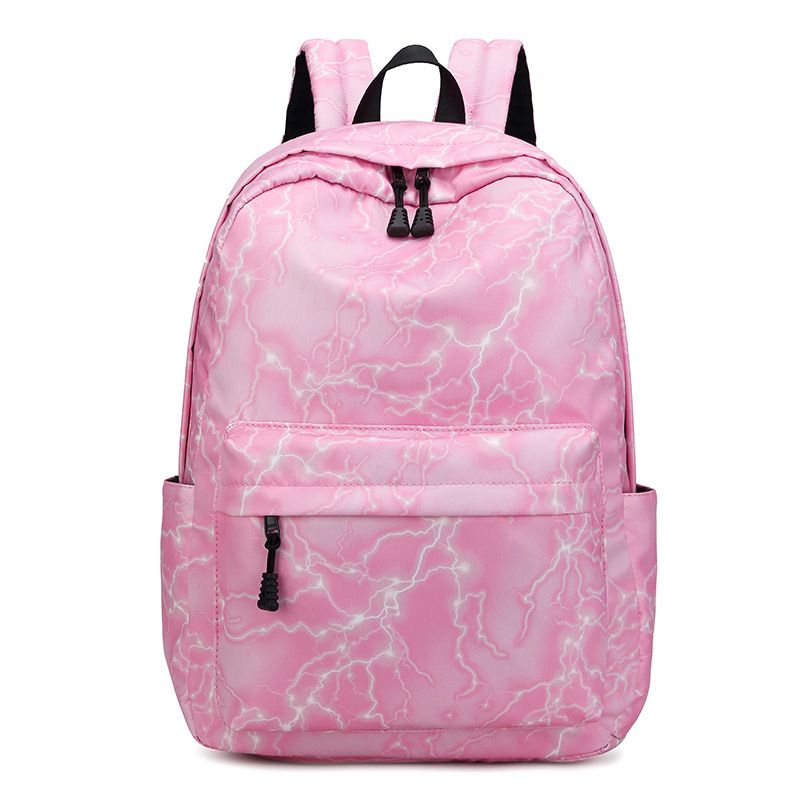 Men's Printed Backpack Starry Sky Lightning Travel Bag