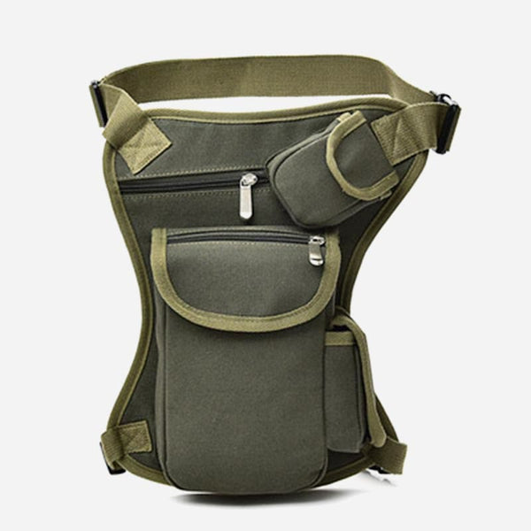 Anti-fall Riding Leg Bag Outdoor Multi-functional Tactical Casual Canvas Mountaineering Waist Hanging Sports Bag