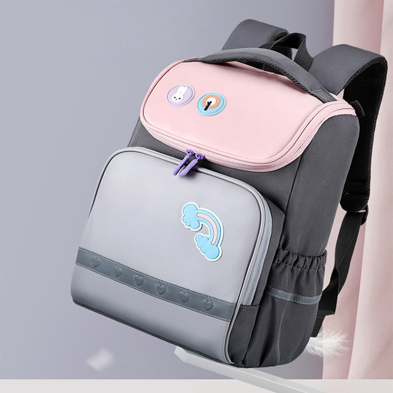 Cute Children's Backpack Cartoon Printing Breathable Lightweight School Bag