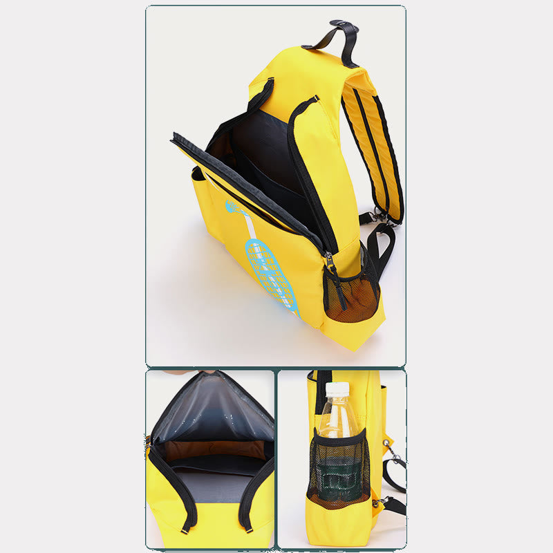 Sports Badminton Outdoor Training Racket Bag Large Thin Section Oxford Backpack with Shoe Compartment