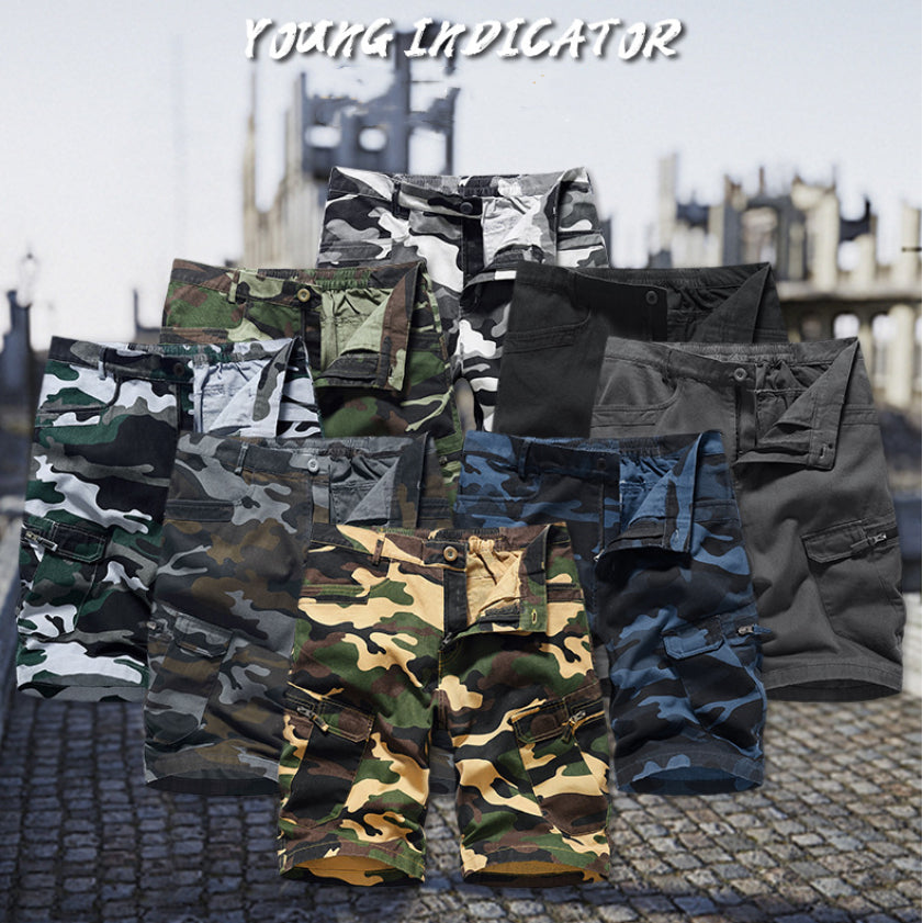 Summer Men's Shorts Camouflage Loose Plus Size Casual Men's Five-point Pants