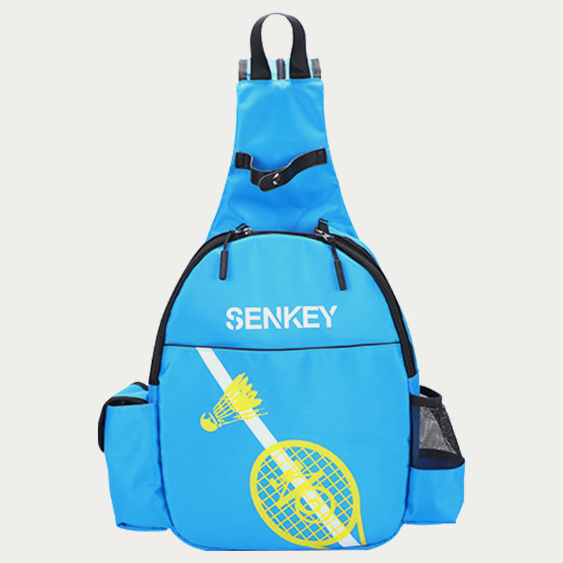 Sports Badminton Outdoor Training Racket Bag Large Thin Section Oxford Backpack with Shoe Compartment