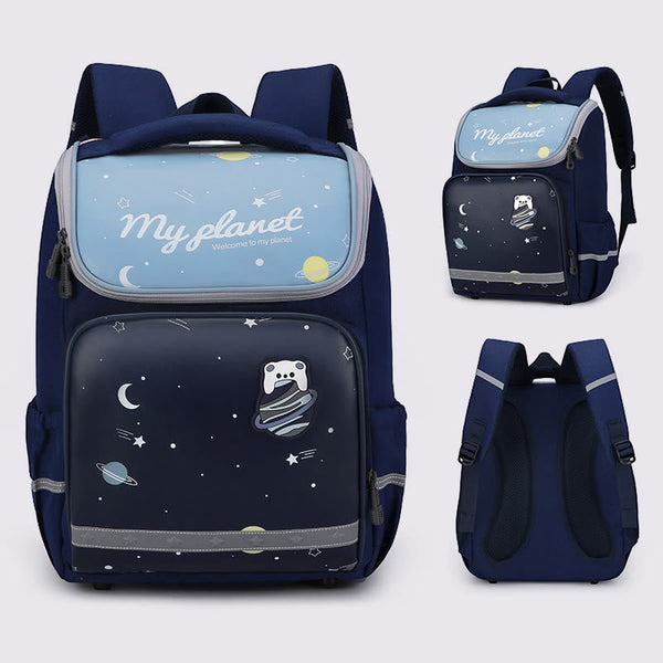 Cute Children's Backpack Cartoon Printing Breathable Lightweight School Bag