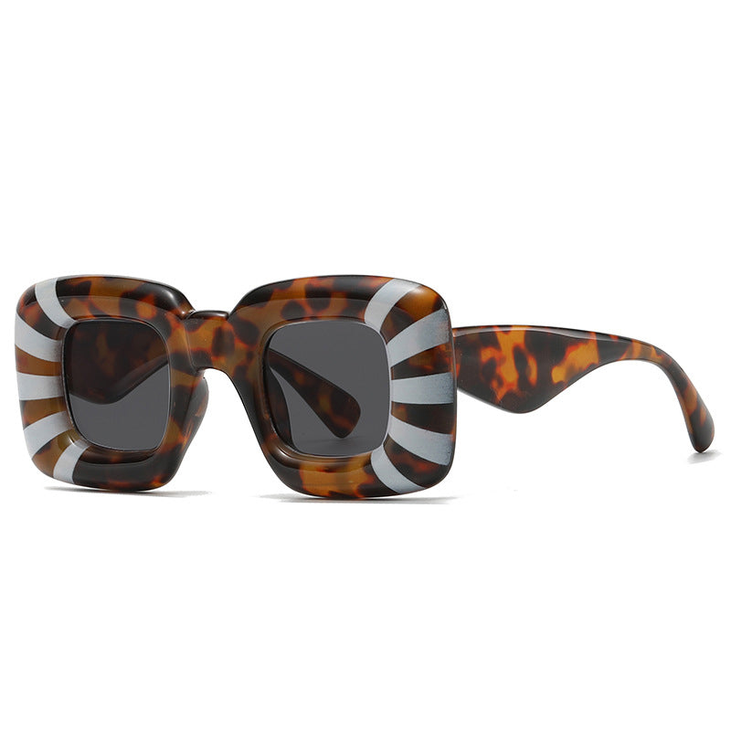 Fashion Print Sunglasses, European and American Personality Sunglasses