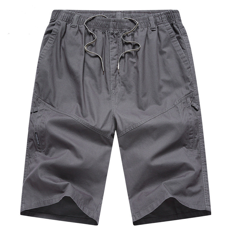 Men's Beach Short Summer Casual Pants Outerwear Loose Pocket Zipper Casual Shorts