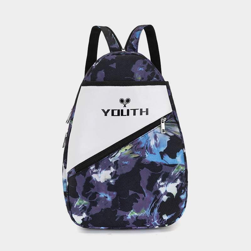 Colorful Youth Print Waterproof Durable Tennis Backpack Oxford Sports Racquet Bag