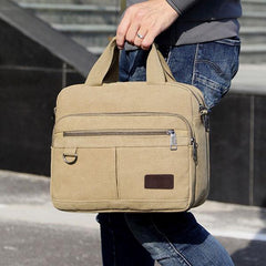 Men's Large Capacity Business Shoulder Tote Messenger Bag