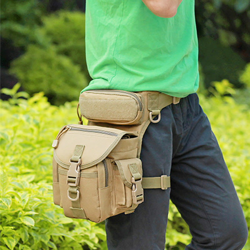 Men's Multi-purpose Leg Bag Outdoor Tool Waist Bag Riding Military Multi-purpose Bag Oxford Tactical Bag