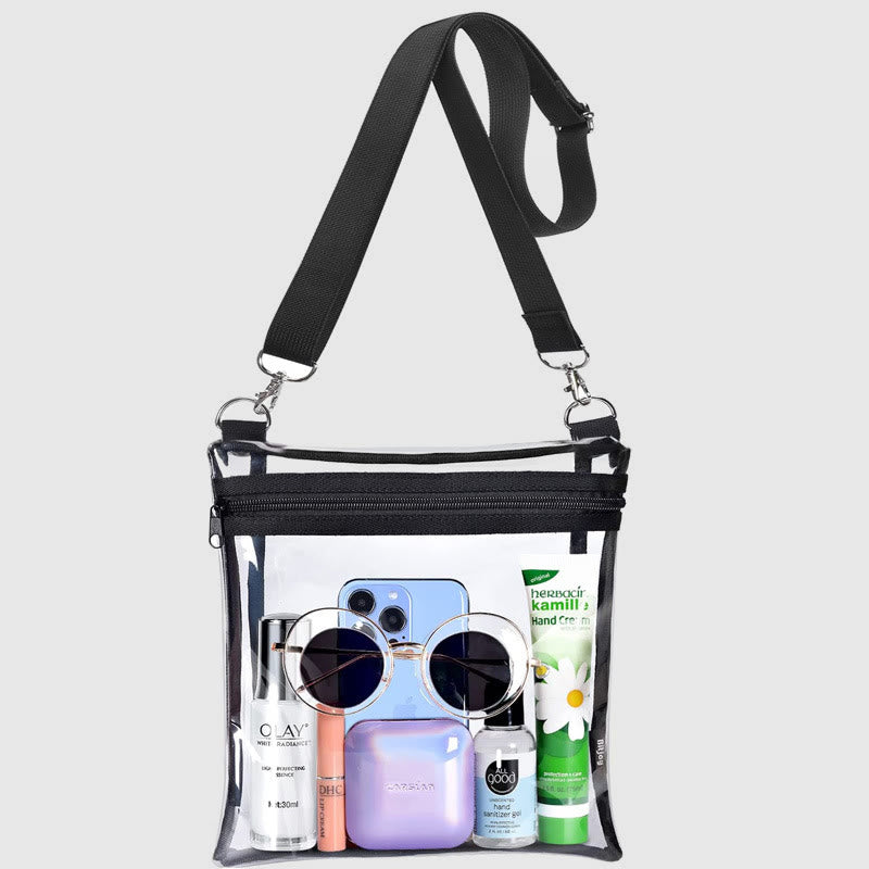 Transparent Tote Bag Outdoor Activities Messenger Bag Portable Waterproof PVC Shoulder Tote