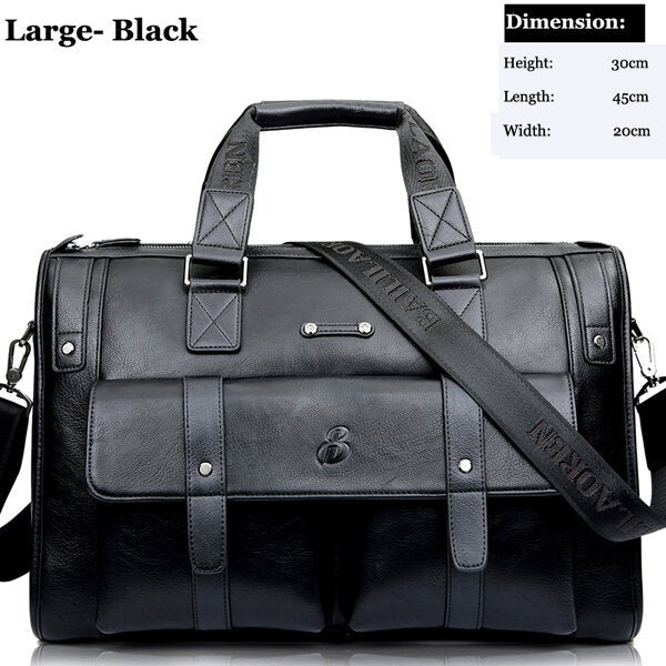 Men Business Vintage Laptop Briefcase Big Capacity Handbag Travel Bag