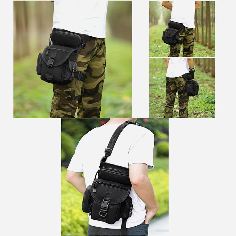 Men's Multi-purpose Leg Bag Outdoor Tool Waist Bag Riding Military Multi-purpose Bag Oxford Tactical Bag