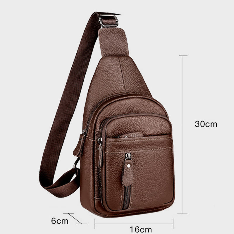 Men Out Traveling Multi Pocket Crossbody Bags Waterproof Shoulder Bag for Carrying Daily Use