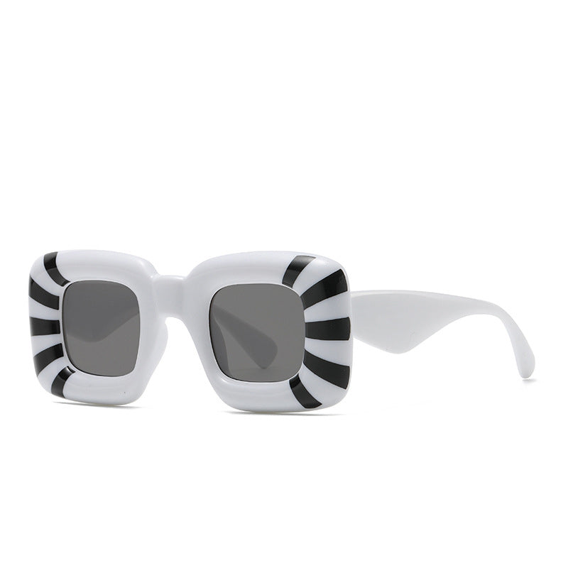 Fashion Print Sunglasses, European and American Personality Sunglasses